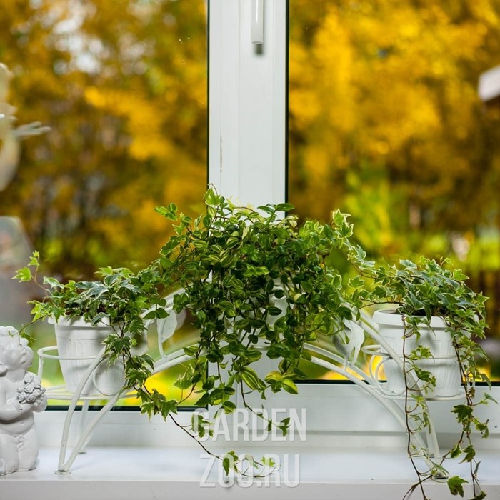 Подставка на подоконник на 3 цветка металл 14-903 - фото 14004