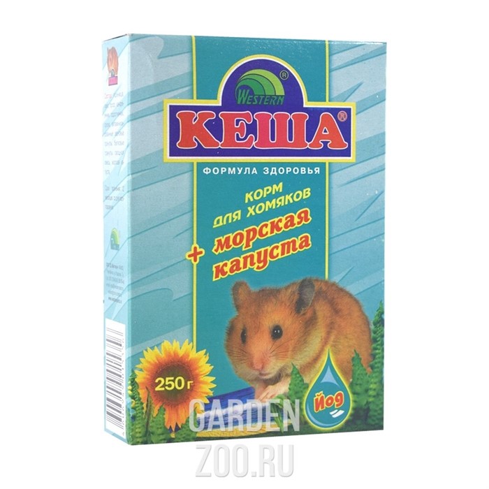 Корм КЕША для хомяков 250г (морская капуста) - фото 30019