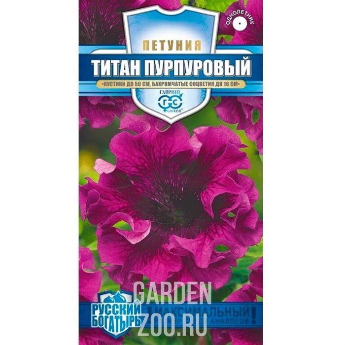 Петуния Титан пурпуровый 7шт - фото 39444