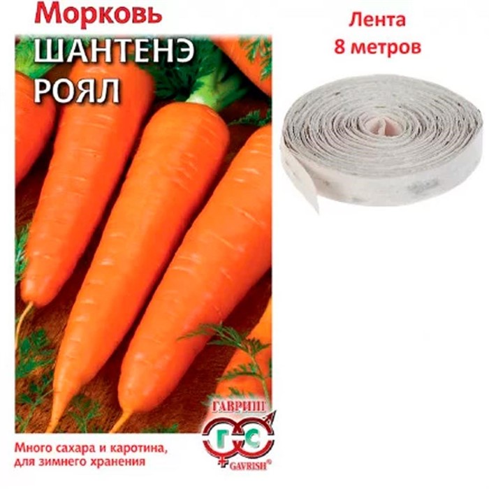 Морковь Шантенэ Роял 8м лента - фото 66701