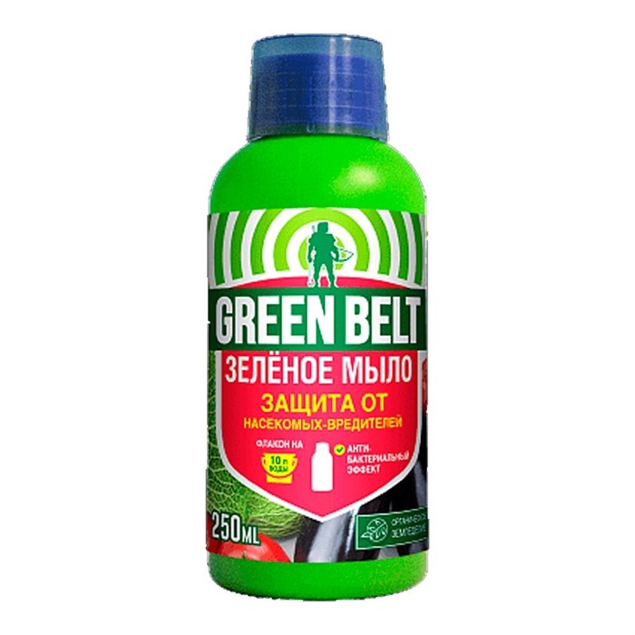 Зелёное мыло 250мл от насекомых-вредителей - фото 77061