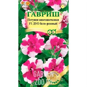 Петуния Дуо бело-розовый 5шт