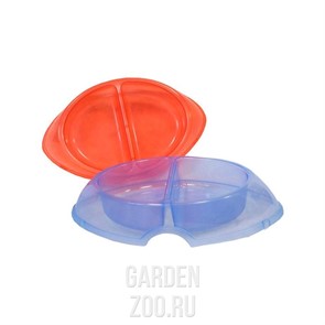 Миска двойная Делюкс для кошек 0,4л