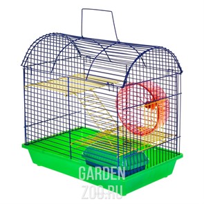 Клетка ГРИЗЛИ для грызунов 2-х этаж полукруглая 112жк
