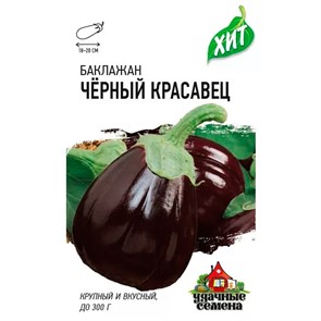 Баклажан Черный красавец 0,3 гр ХИТ