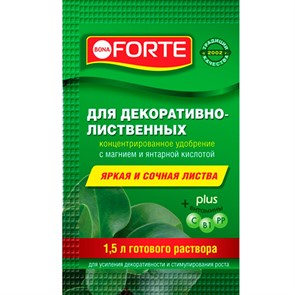 Удобрение БОНА ФОРТЕ для декоративно-лиственных 10мл здоровье