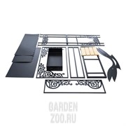 Мангал с крышей разборный - фото 10020