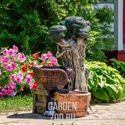 Фонтан для сада Дерево с корзинкой U08941 - фото 10118