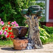 Фонтан для сада Дерево с корзинкой U08941 - фото 10119