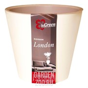 Горшок Лондон 32см 15,7л на колесиках сливочный - фото 10246