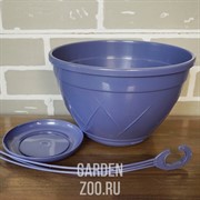 Горшок ЛИЛИЯ подвесная 4л дымчатый синий - фото 10271