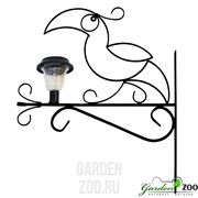 Кронштейн настенный Птица для подвесного кашпо с фонарём длина 54см металл 52-053 - фото 10364