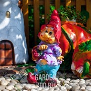 Фигура Гном с виноградом мал - фото 10541