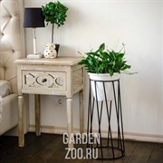 Подставка напольная на 1 цветок Лофт кованая высота 56см 66-406 - фото 11222