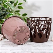 Кашпо Форест 3,5л коричневый-мокко - фото 11257