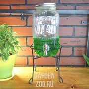 Банка 4л для лимонада на подставке - фото 11437