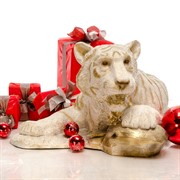 Фигура Тигр лежит стекопластик U08921 - фото 11456 Фигура Тигр лежит стекопластик U08921 - фото 11456