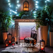 Дровница кованая каминная 500-52 - фото 11473