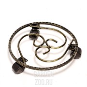 Подставка для цветов напольная на колёсиках диаметр 30см 12-003 - фото 11577