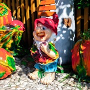 Фигура Гном садовый с виноградом высота 65см полистоун F07107 - фото 11589