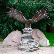 Фонтан уличный Орёл на камне большой высота 180см стеклопластик U07667 - фото 11704