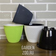 Кашпо Ротанг 1,6л антрацит - фото 12724