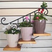 Кашпо Соло Руби 3л бежево-розовый - фото 13073