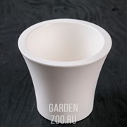 Горшок Сити 1,3л 15х13 белый-белый с вкладышем - фото 13185