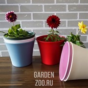 Горшок Лотос 18,7*15,6 ванильный без поддона - фото 13189