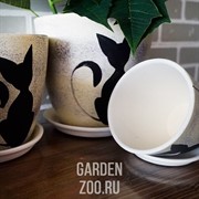 Набор горшков КОШКА 4шт - фото 13313