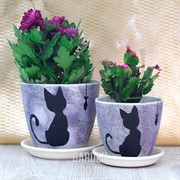 Набор горшков КОШКА 4шт - фото 13314