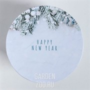 Коробка круглая Зимняя сказка 15х18см - фото 13373