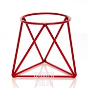 Подставка на 1 цветок Лофт на подоконник кованая красная 66-601 Red - фото 13474