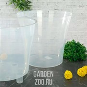 Горшок АРТЕ 0,6л прозрачный-прозрачный - фото 13585