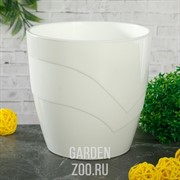 Кашпо Грация 4,5л белый - фото 13608