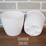 Горшок ЭВИ 3л с дренажной системой белый - фото 13621