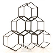 Дровница металл для дачи и дома Лофт Соты 66-918 - фото 13683 Дровница металл для дачи и дома Лофт Соты 66-918 - фото 13683