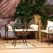 Диван кованый ажурный черный 941-12 - фото 13717