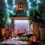 Дровница кованая полукруглая 500-72 - фото 13836