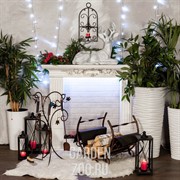 Дровница кованая полукруглая 500-72 - фото 13837