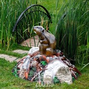 Крышка люка Бобер на запруде стеклопластик F07095 - фото 13939