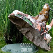 Крышка люка Бобер на запруде стеклопластик F07095 - фото 13943