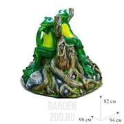 Крышка люка декоративная Две лягушки со светильником ширина 94 см U07416 - фото 13955