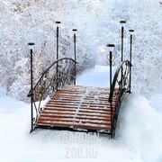 Мостик с фонарями дерево 860-43R - фото 13988