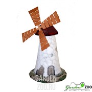 Мельница ветряная декоративная с деревянными лопастями высота 107см U07527 - фото 14046