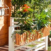 Подставка балконная под ящик длина 61см дерево 59-601 - фото 14056