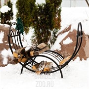 Дровница кованая полусфера широкая 500-86 - фото 14185