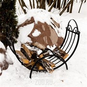 Дровница кованая полусфера широкая 500-86 - фото 14186