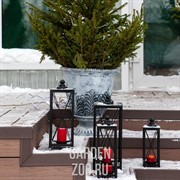 Вазон с листвой под бетон U07958-ВТ - фото 14462