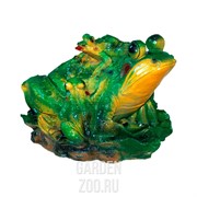 Фигура декоративная Лягушка для пруда и водоёма полистоун F01019 - фото 14771